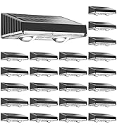 NIORSUN Solar Fence Lights,24 Pack Deck Light,Led Lights Warm White Outdoor Wall Lights,IP45 Sola...