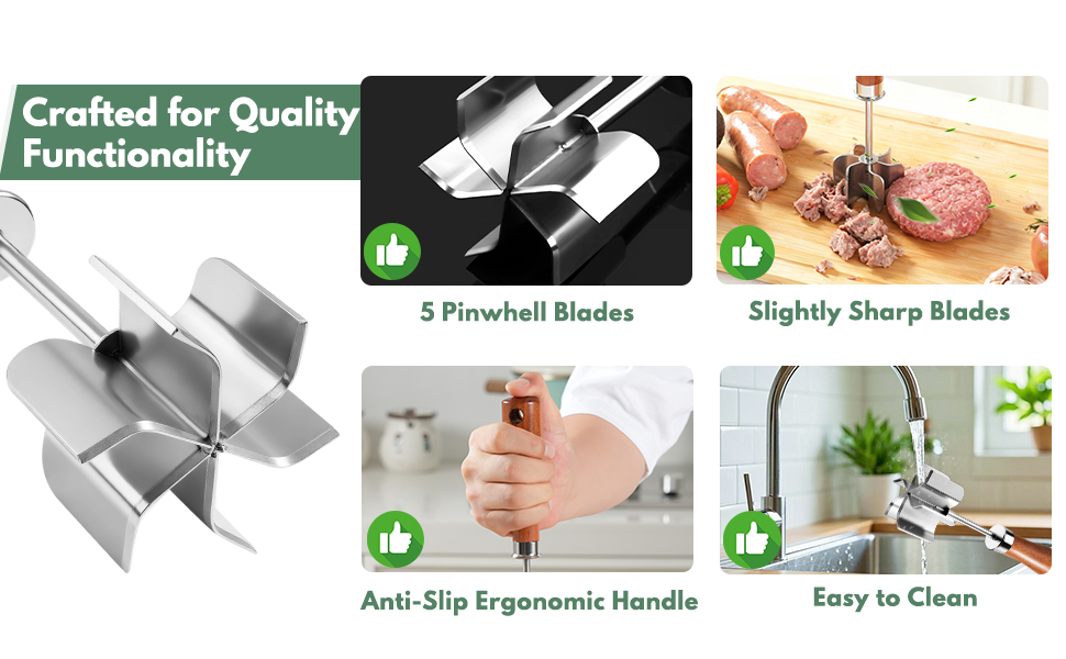 Ground Beef Chopper Tool