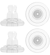 ZDRU Earring Backs Soft Silicone, White Gold Silicone Earring Backs Replacements for Studs/Droopy...