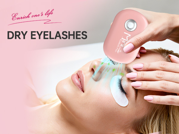 8 lashes fan dryer eyelash drying fan