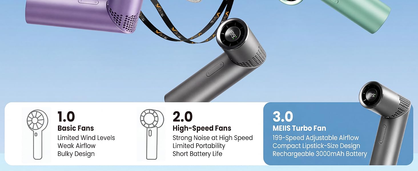 mini handheld fan rechargeable compact design for purse pocket makeup and everyday summer cooling