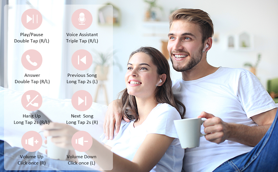 Wireless Earbuds Bluetooth Headphones NEW Wireless Headphones
