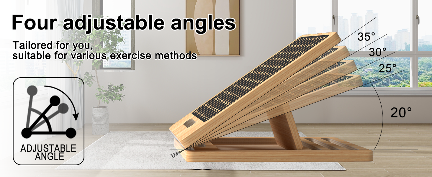 Adjustable Portable Wooden Incline Board