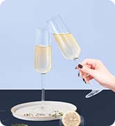 Vintorio GoodGlassware Champagne Flutes Set