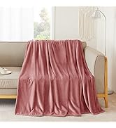 NICETOWN Fleece Throw Blanket for Couch, Fuzzy Cozy Super Soft Flannel Blanket, Lightweight Skin ...