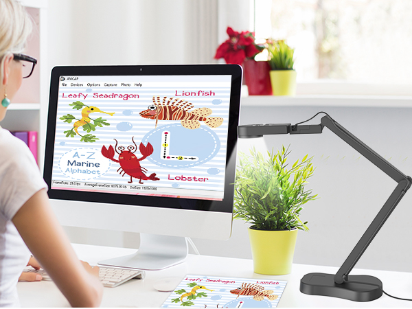 USB document camera teachers classroom teaching 8mp 4K art gift webcam school