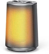 GiveBest Portable Space Heater – 1500W Quiet &amp; Energy Efficient Overheat &amp; Tip-Over Protection, F...