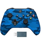 Kamylorus Wireless Controller for X-BOX One/PC, 2.4G Plug and Play Gaming Controller with Hall Ef...
