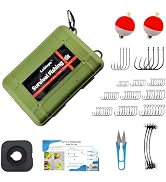 LoDinpo Mini Survival Fishing Kit Small Emergency Fishing TackleBox Pocket Outdoor Fishing Set Tr...
