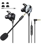 VersionTECH. Wired Gaming Earbuds with Mic, in-Ear Gaming Earphones with Dual Audio Drivers, in-L...