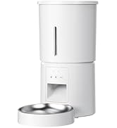 Miaosical Automatic Cat Feeder, WiFi Smart App Control, Remote &amp; Scheduled Feeding, 4.2L Large Ca...