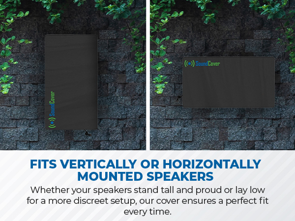 outdoor speaker covers heavy duty water sun sand protection UV 50 snug fitting dust double stitch