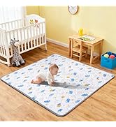 Baby Play Mat, 50’’ x 50’’ Soft Baby Floor Mat Thicker Foam Play Mat for Babies, Foldable Baby Pl...