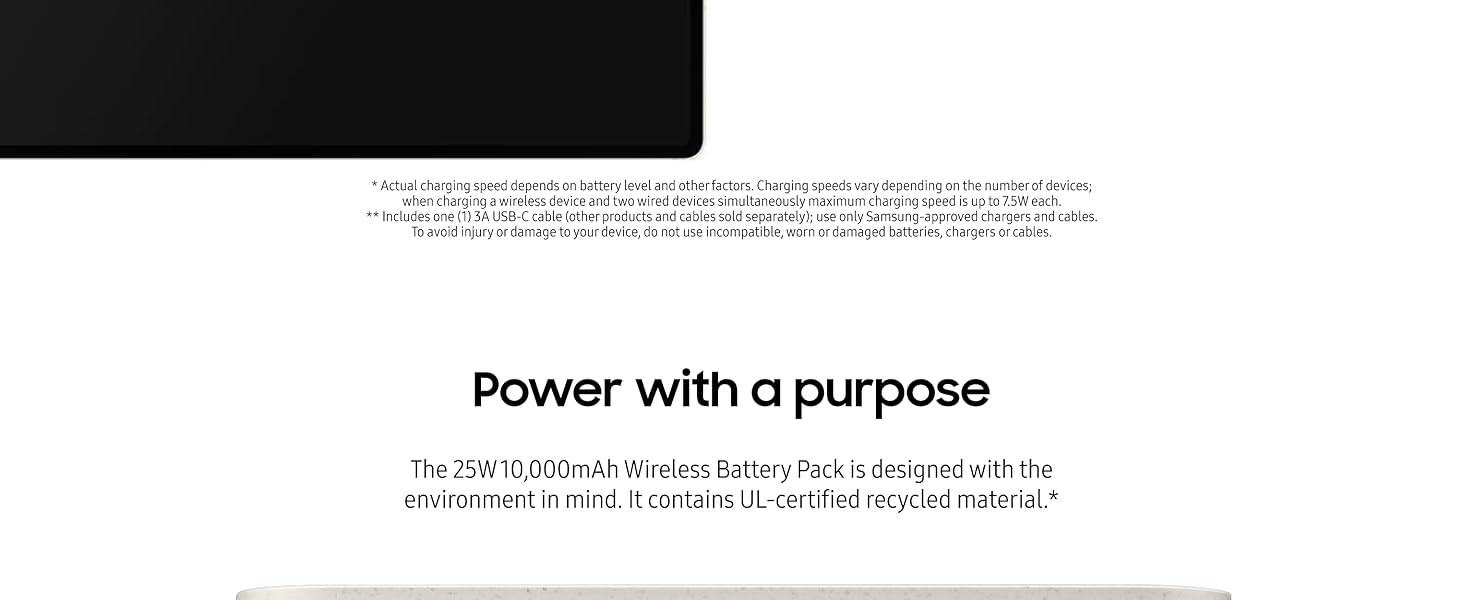 25W Wireless Battery Pack