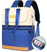 Scothen Backpack Cooler with Double Decker &amp; 12 Ice Packs- Keeps 36 Cans Cold for Up to 24 Hours-...