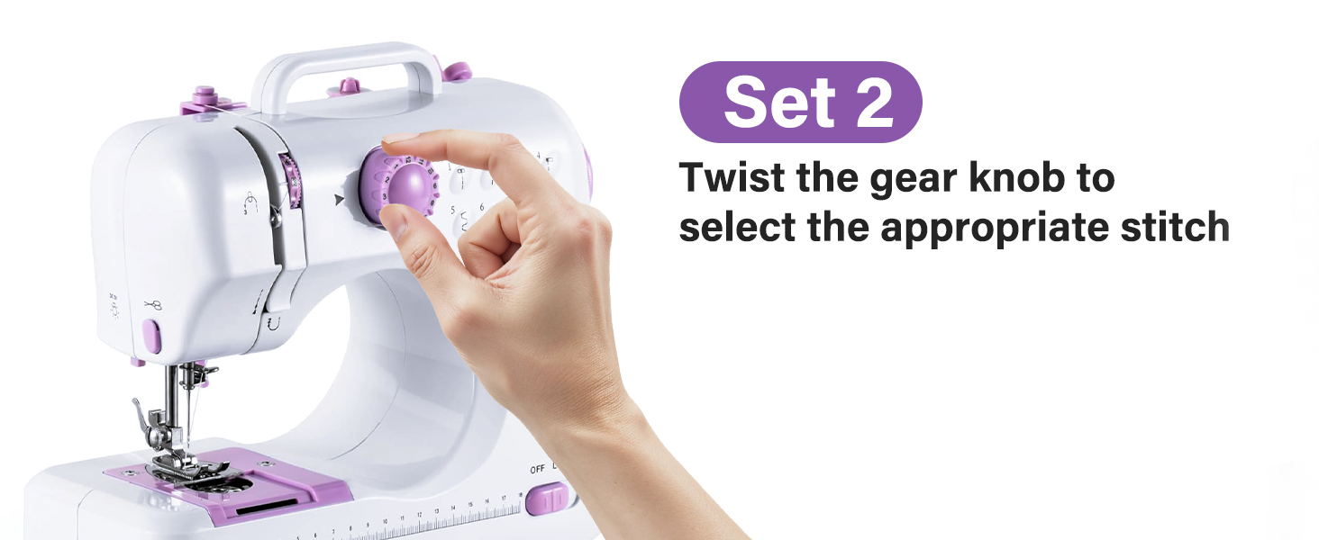 Sewing Machine with Extension Table, Mini Sewings Machines Portable Electric Sewing Machine