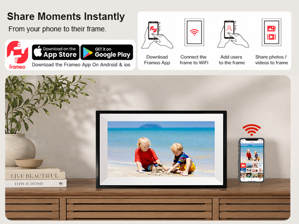Share moments instantly