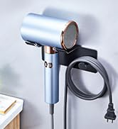 LOXSUN Hair Dryer Holder Wall Mounted, Stainless Steel Hair Tool Organizer Blow Dryer Holder Hair...