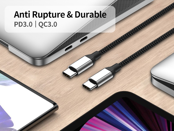 1 feet type c to type c fast charger cable