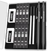 Four Candies 0.7mm Mechanical Pencil Set with Case - 2PCS Metal Mechanical Pencils 0.7mm, 8 Tubes...