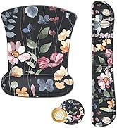 ARTSO Mouse Pad Wrist Support and Keyboard Wrist Rest, Ergonomic Memory Foam Mousepad Non-Slip Ea...
