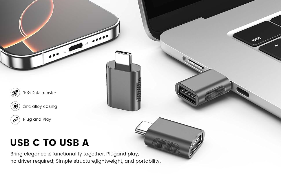 type c male to usb female adapter