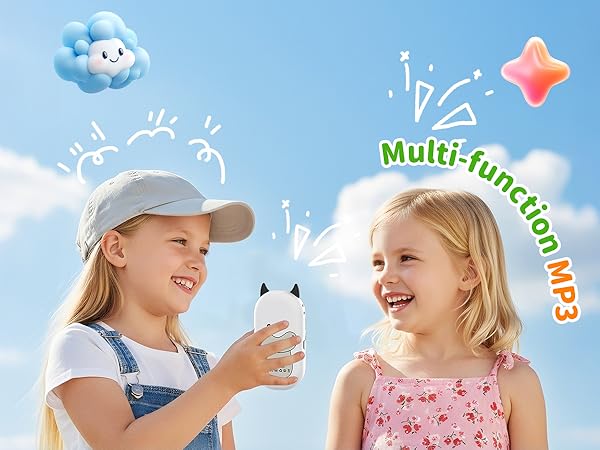 64GB Cute MP3 Player for Kids - Cartoon Portable Music Player, Child MP3 Player with Bluetooth