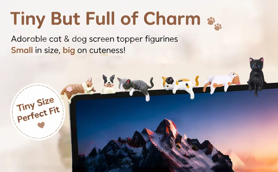 tiny cat figurines resin cats Cat Desk Accessories cat figurines car dashboard decoration