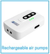 Rechargeable air pumps