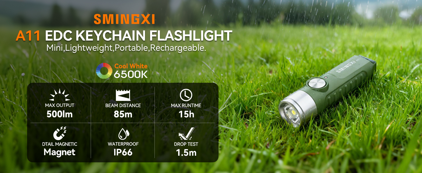 Flashlight,edc keychain flashlight,mini portable rechargeable flashlight,small flashlight