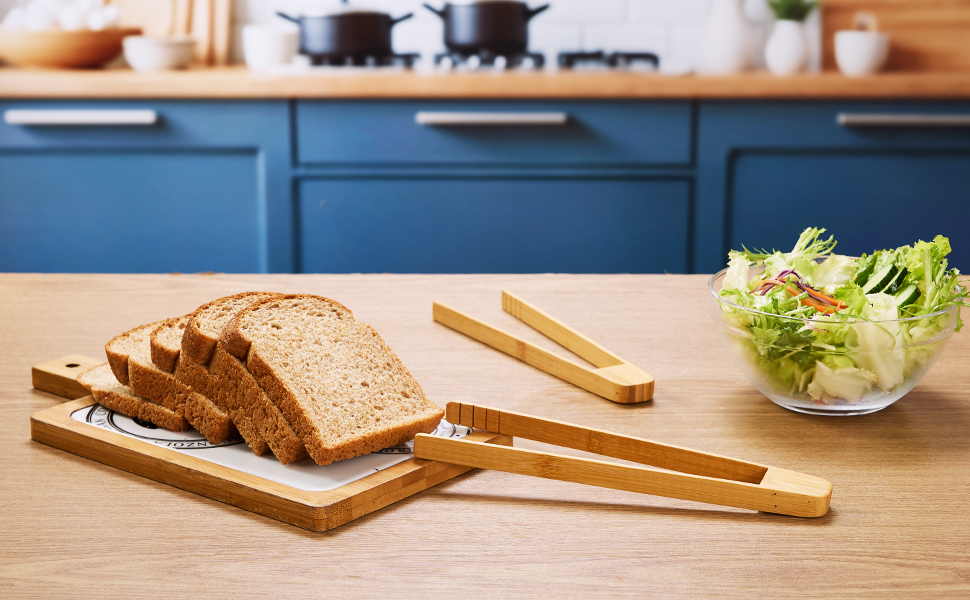 Bamboo Toast Tongs