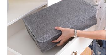 Lidded Clothes Drawer Organizer with Independent Cells