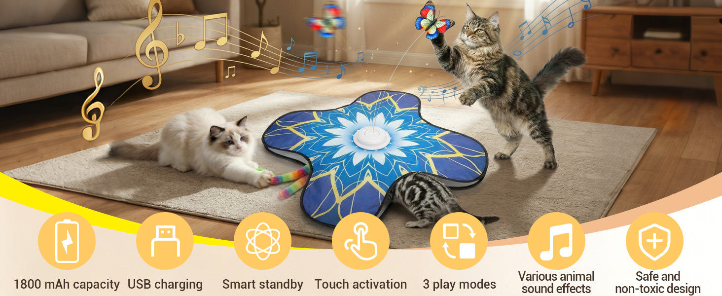 Interactive Cat Toy for Indoor Cats