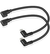 GINTOOYUN USB C Extension Cable USB Type C Extender Cord, Right Angle 90 Degree Male to Right Ang...