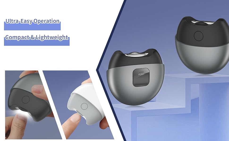 Electric Automatic Nail Clipper with Light &amp;amp; Magnetic Cover
