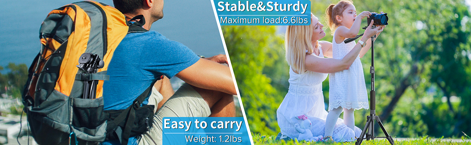 east to carry, lightweight tripod