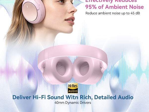 over ear headphones wireless with Hi-Res Audio