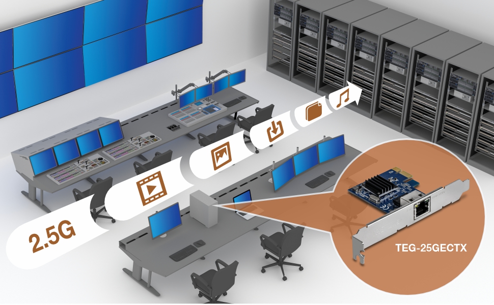 2.5GBASE-T PCIe Network Adapter