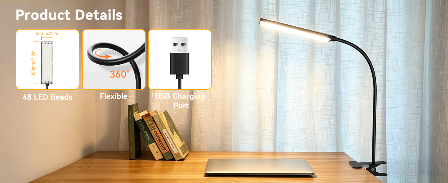 Clip On Desk Lamp