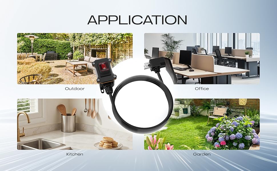 Inline Cord Switch with 4ft 18AWG