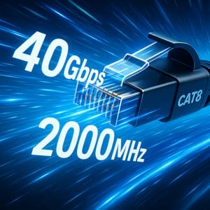 AEONS High-Performance Cat 8 Ethernet Cable: Speed Meets Reliability
