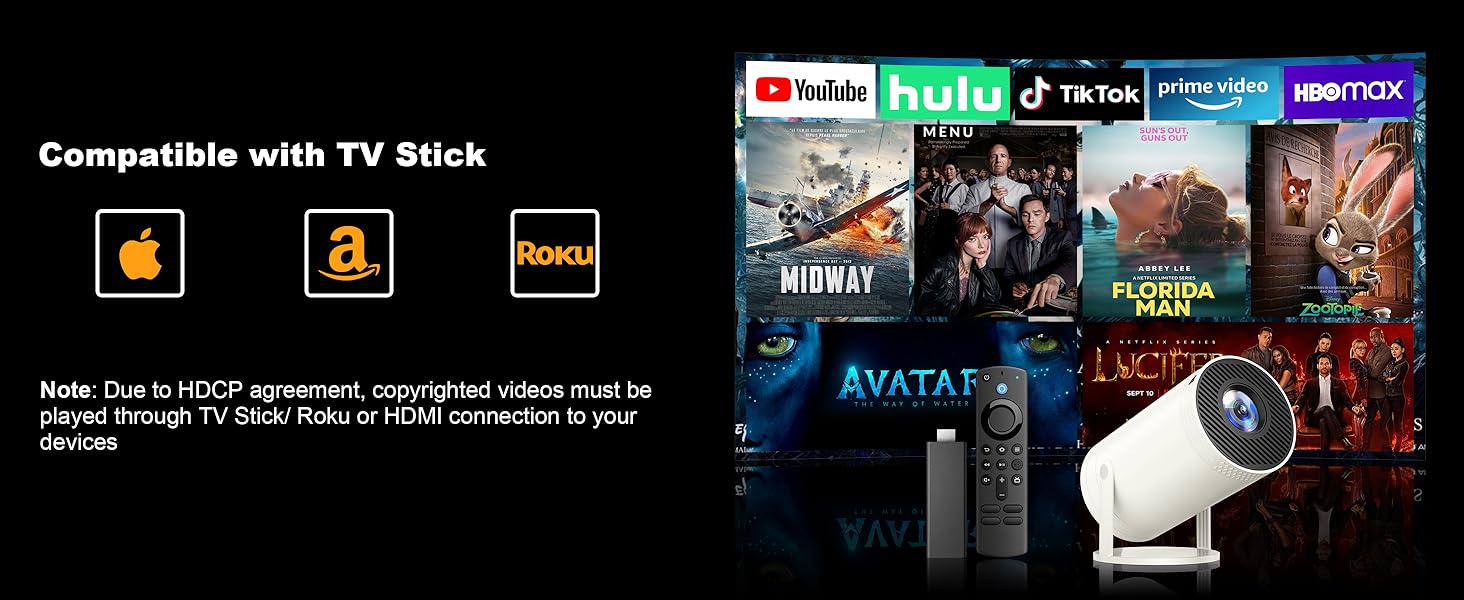 Compatible with TV Stick