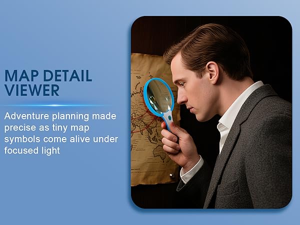 lighted magnifying glass