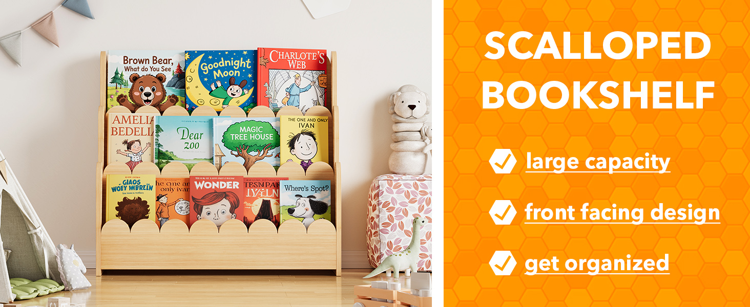 Scalloped Bookshelf