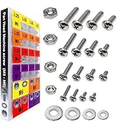 EEEEE 901pcs Phillips Pan Head Metric M3 M4 M5 M6, Machine Screw Assortment Kit Assorted Screws 3...