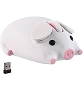 Wireless Bluetooth Mouse Cute Animal Pig Shape 2.4G &amp; Bluetooth Dual Mode Computer Mice with USB ...
