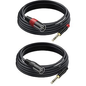 LanSenSu1/4 Inch TRS to XLR Male Cable