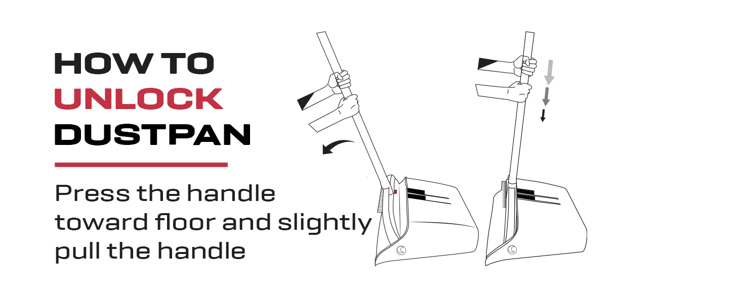 lobby dustpan and broom combo