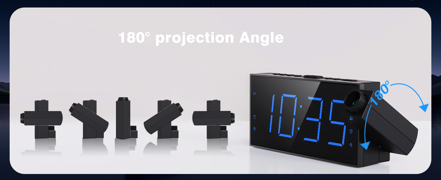 Projection Alarm Clock Radio