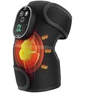 Cordless Knee Heating Pad for Pain Relief & Arthritis, Heated Knee Massager Brace Wrap 6 Heating ...